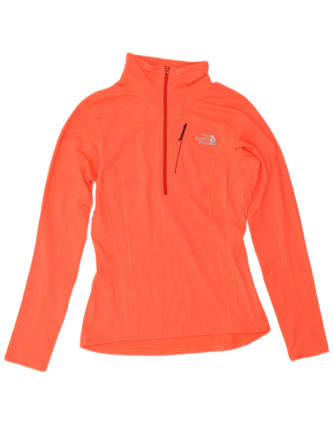 The North Face Haut de survêtement à col zippé pour femme UK 6 XS Orange