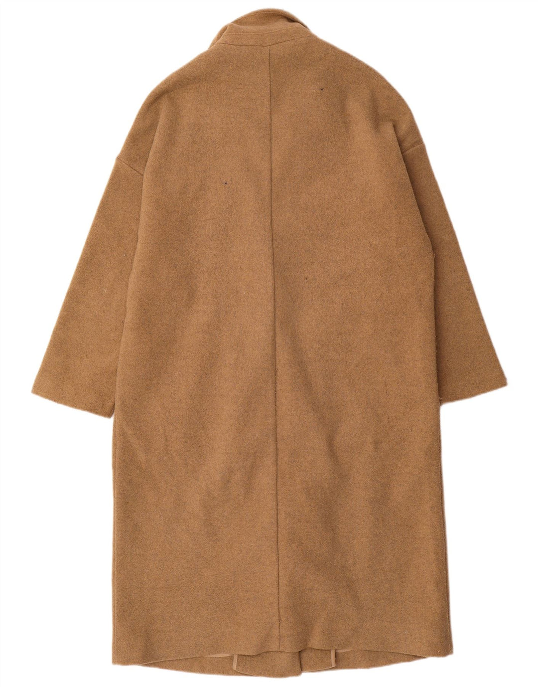 Zara Manteau surdimensionné pour femme UK 10 Petit polyester beige