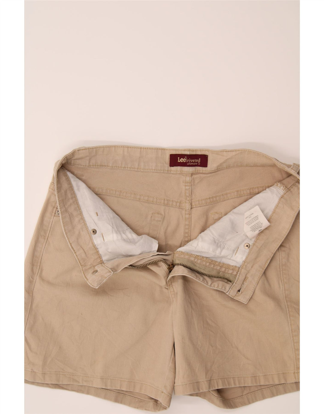 LEE Womens Chino Shorts US 10 Large W32 Beige Cotton Vintage Lee and Second-Hand Lee from Messina Hembry 