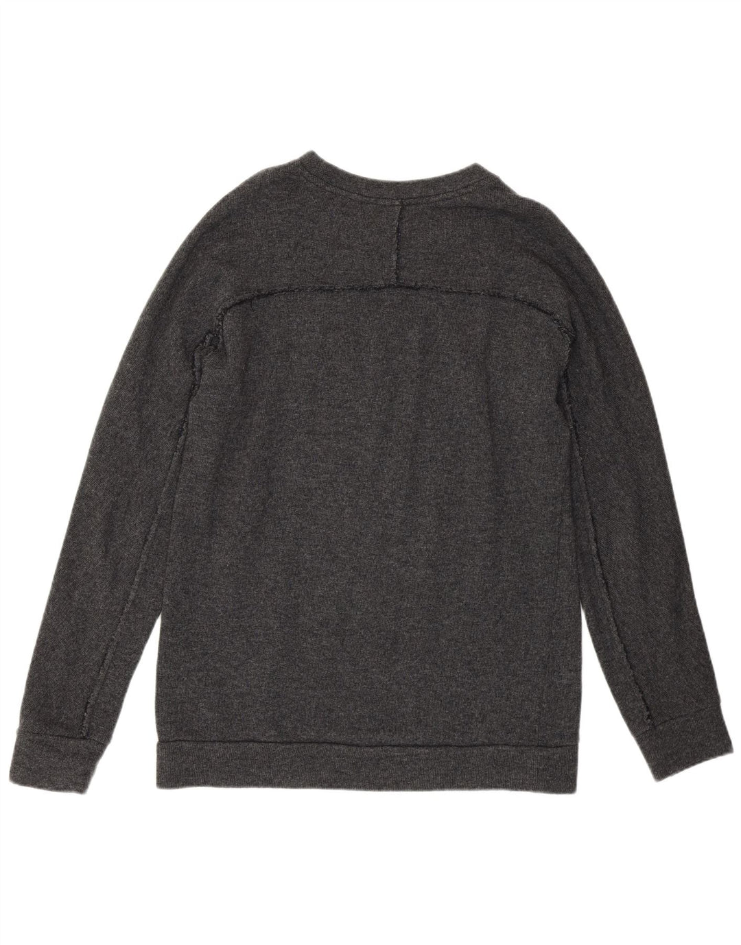 DONDUP Mens Crew Neck Jumper Sweater Large Grey Cotton