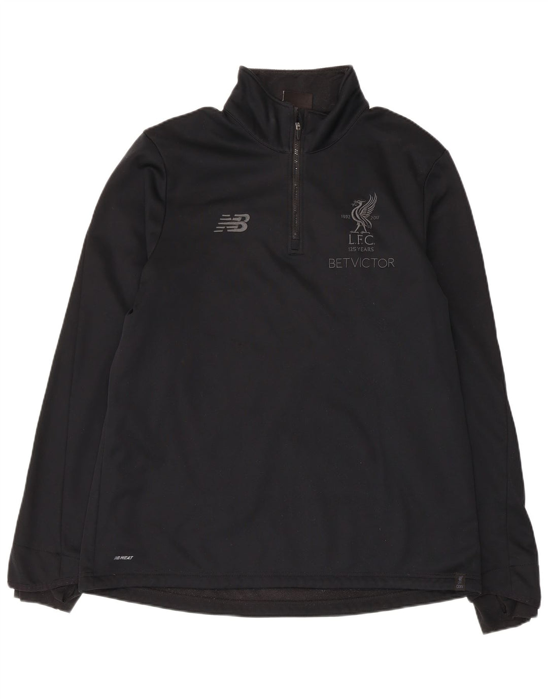 New Balance Liverpool Pull à col zippé pour homme Noir XL