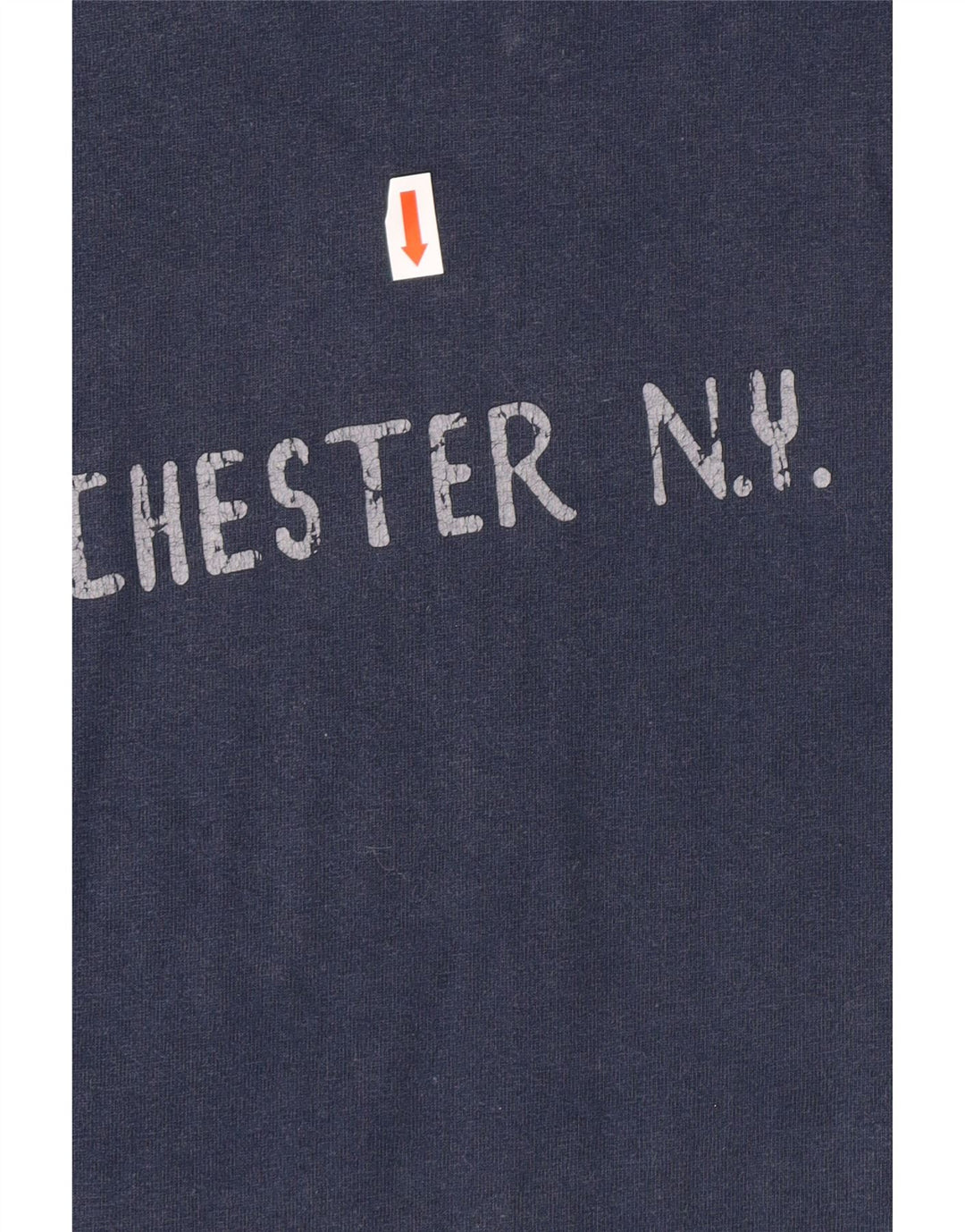 CHAMPION T-Shirt Graphique NY Rochester Homme Bleu Marine Moyen Coton