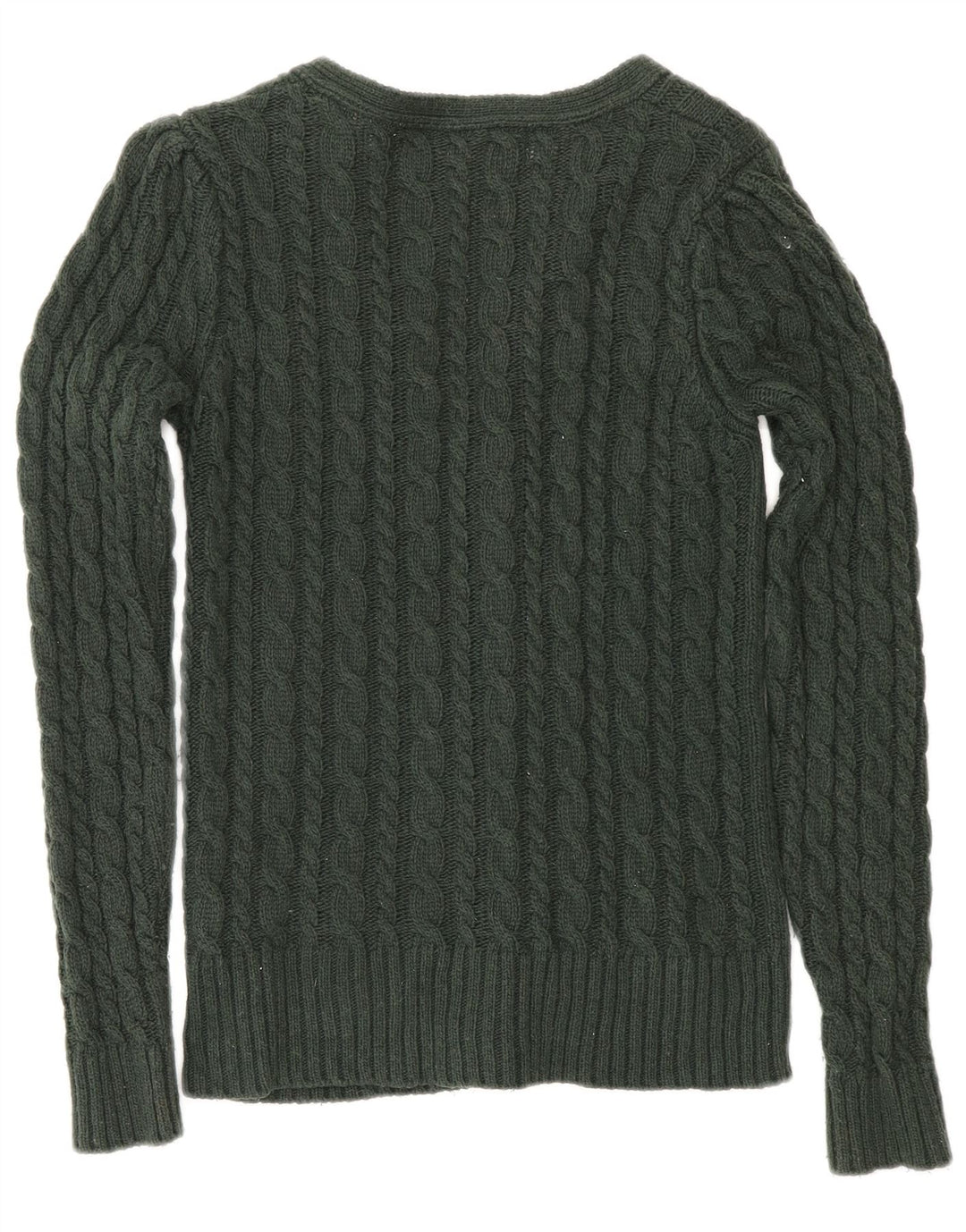 Zara Cardigan Femme Pull UK 12 Coton Vert Moyen