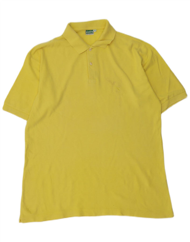 DIADORA Polo Homme IT 52 Large Jaune Coton