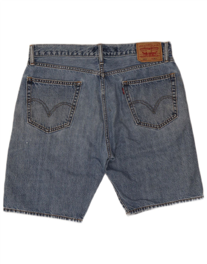 LEVI'S Mens 505 Denim Shorts W36 Large Blue Cotton
