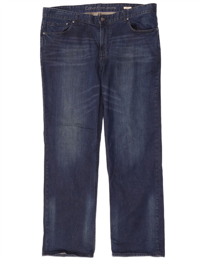 Calvin Klein Jean droit homme W38 L32 bleu marine