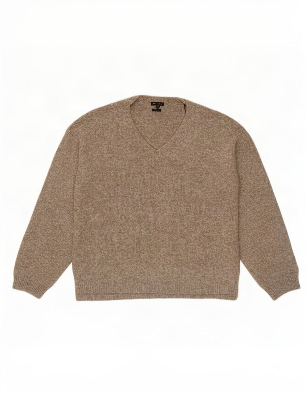 Massimo Dutti Pull Col V Homme Beige Moyen Polyamide