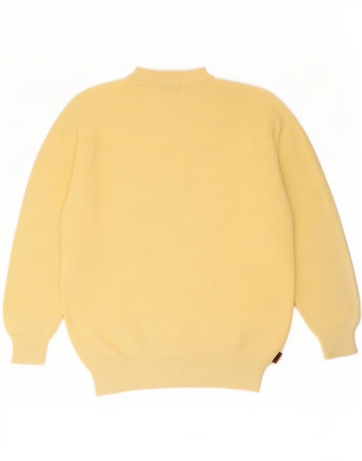 Fila Pull ras du cou pour homme IT 50 Jaune moyen Coton