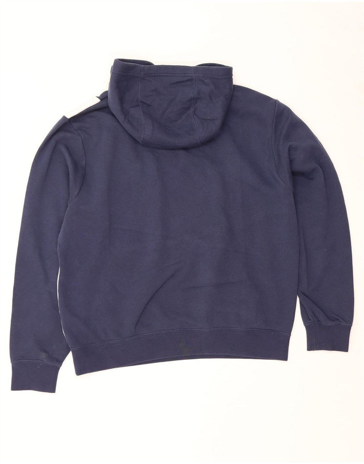 NIKE Pull à capuche graphique pour homme en coton color block bleu marine moyen