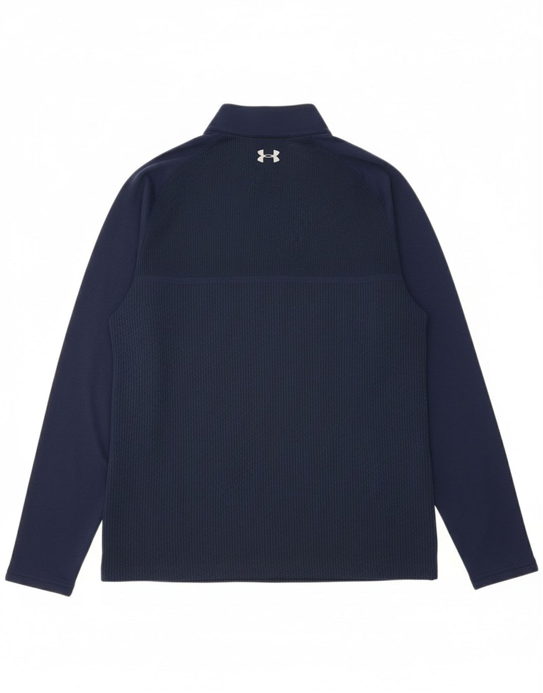 UNDER ARMOUR Mens Zip Neck Pullover Tracksuit Top Medium Navy Blue