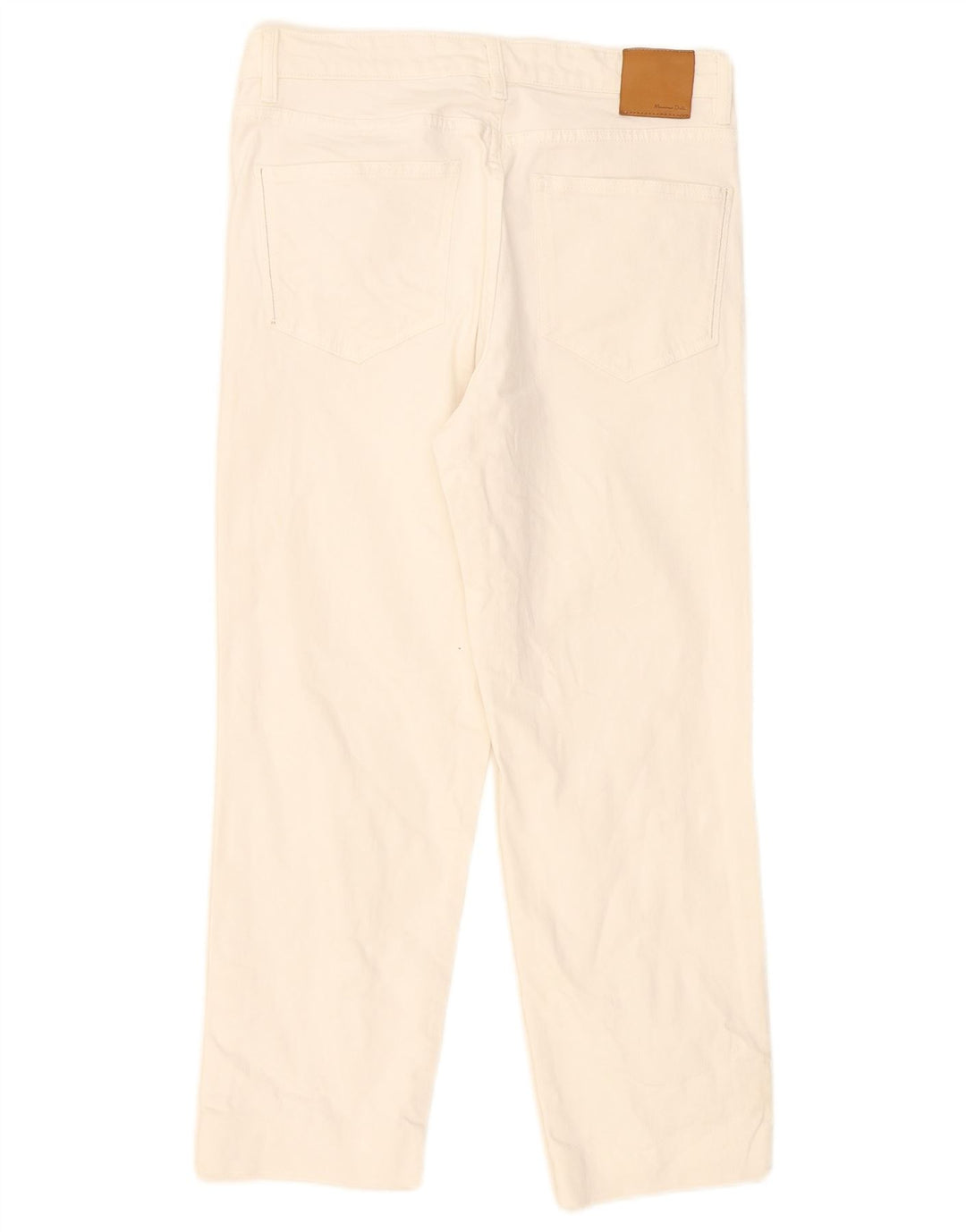 Massimo Dutti Jean court pour femme EU 40 Medium W30 L24 Blanc