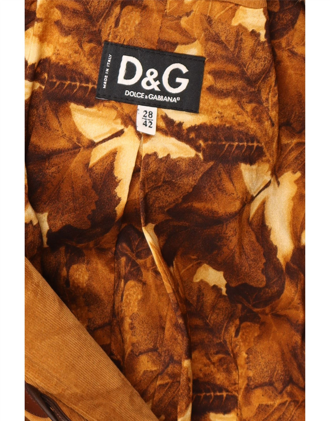 Dolce & Gabbana Duffle-coat à capuche en velours côtelé pour femme IT 42 Marron moyen