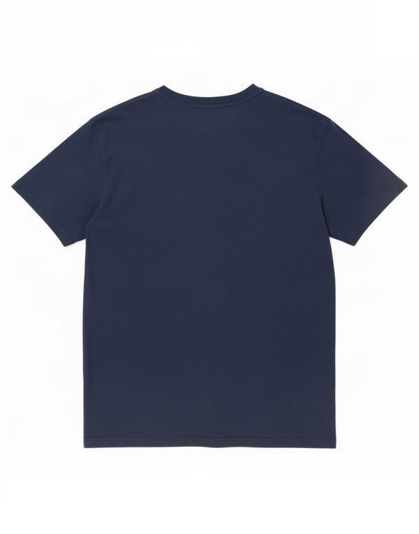 Ellesse Homme Regular Graphic T-Shirt Top Large Bleu Marine Coton