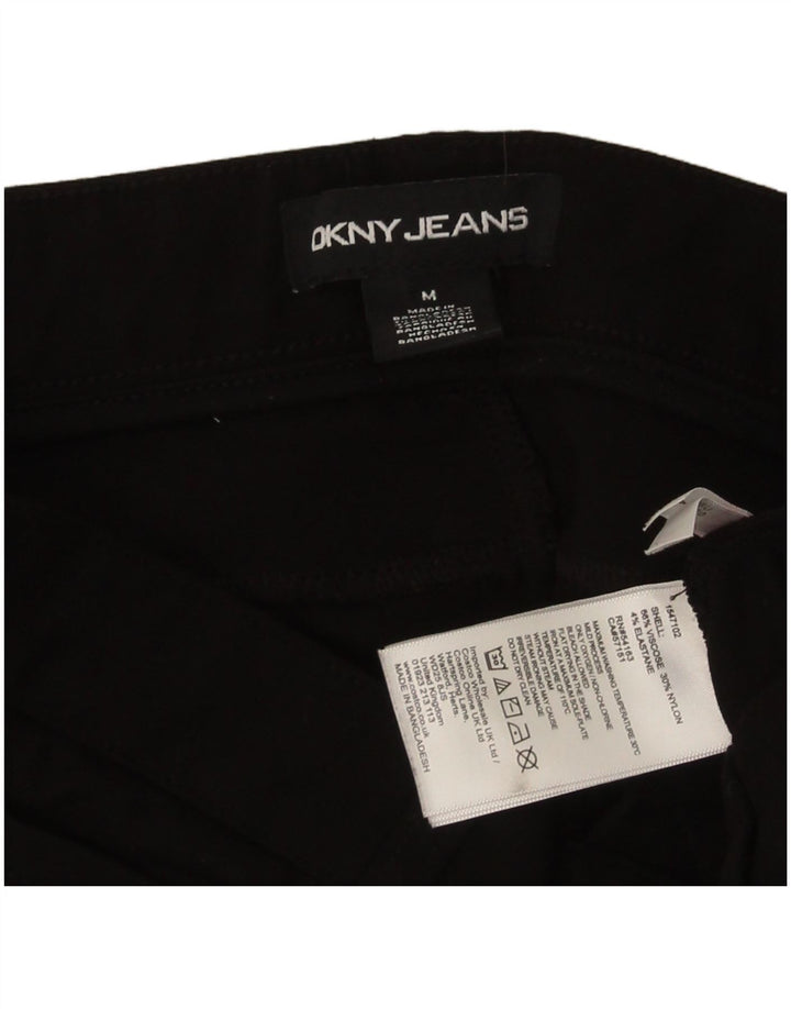 Dkny Pantalon Slim Casual Femme Moyen W30 L28 Noir Viscose
