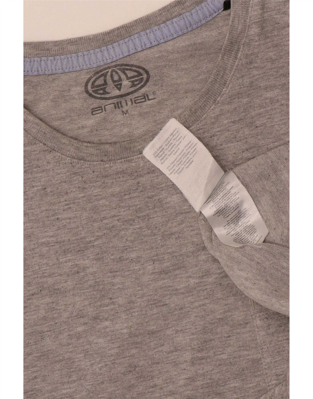 Animal T-Shirt Graphique Homme Gris Moyen Coton