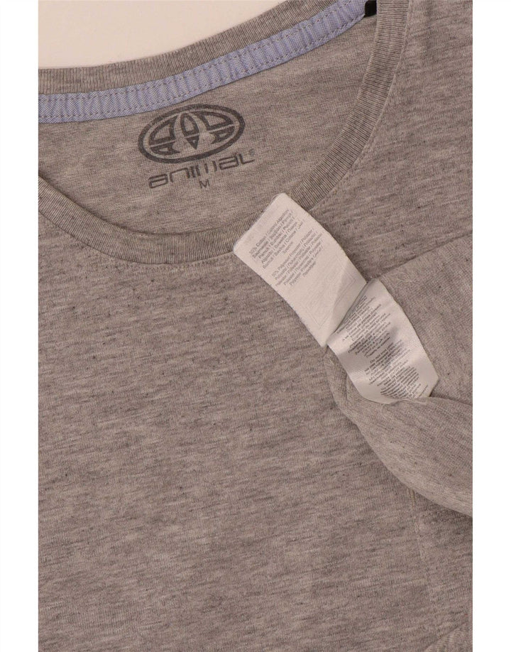 Animal T-Shirt Graphique Homme Gris Moyen Coton