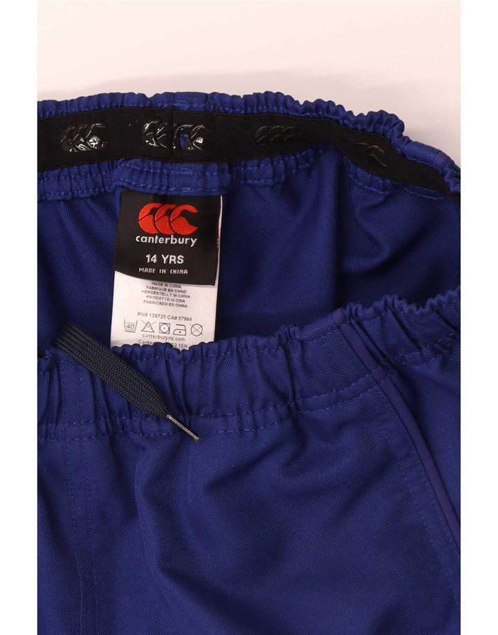 Canterbury Short de Sport Garçon 13-14 ans Bleu Marine Polyester