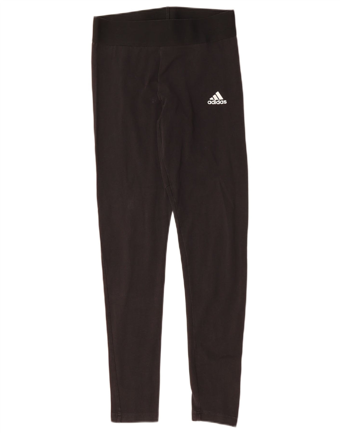 ADIDAS Leggings Femme UK 8/10 Petit Noir Coton
