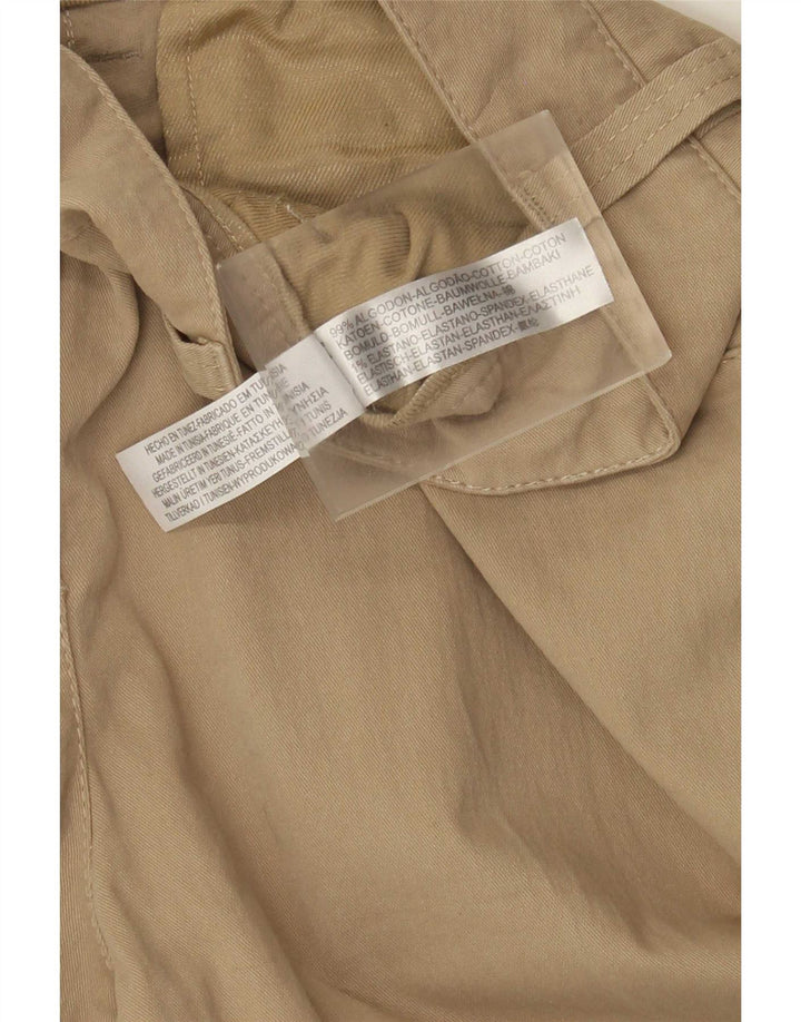 Massimo Dutti Pantalon décontracté bootcut pour femme EU 42 Large W32 L32 Beige