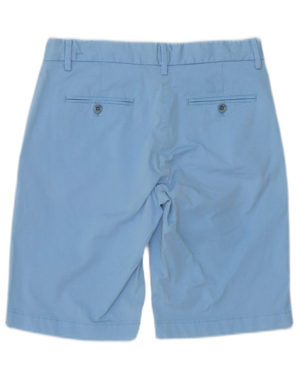 Gant Short Chino Femme UK 10 Small W32 Bleu Coton