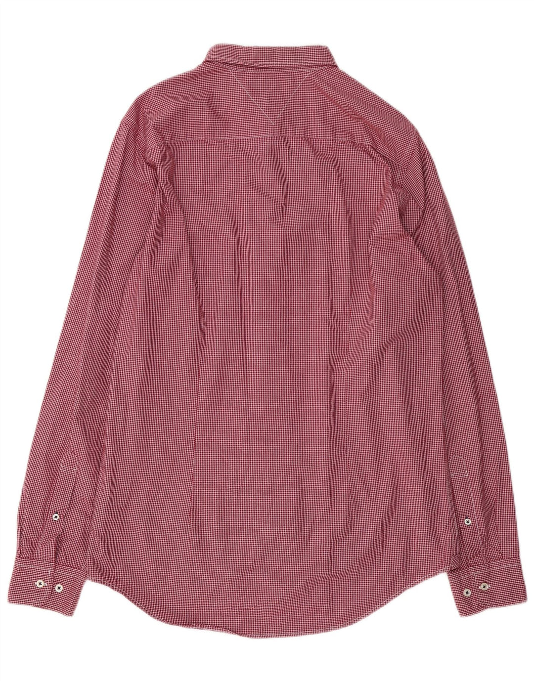 TOMMY HILFIGER Chemise Slim Fit Homme Grand Carreau Rouge Coton