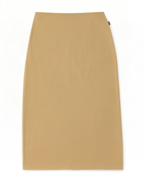 Moschino Womens Midi Skirt IT 44 Medium W30 Beige