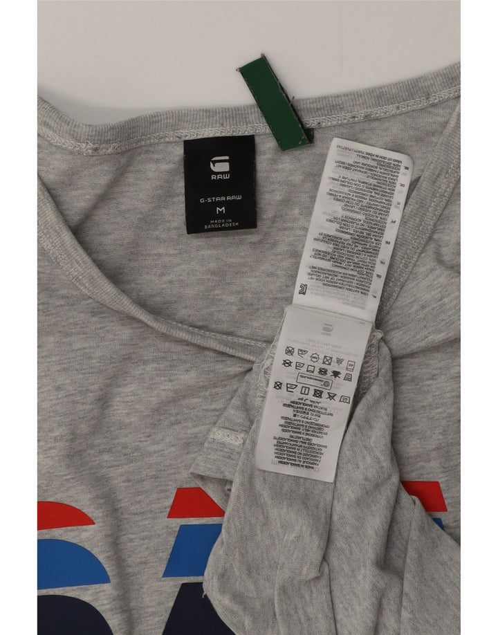G-STAR T-Shirt Graphique Homme Gris Moyen Moucheté Coton
