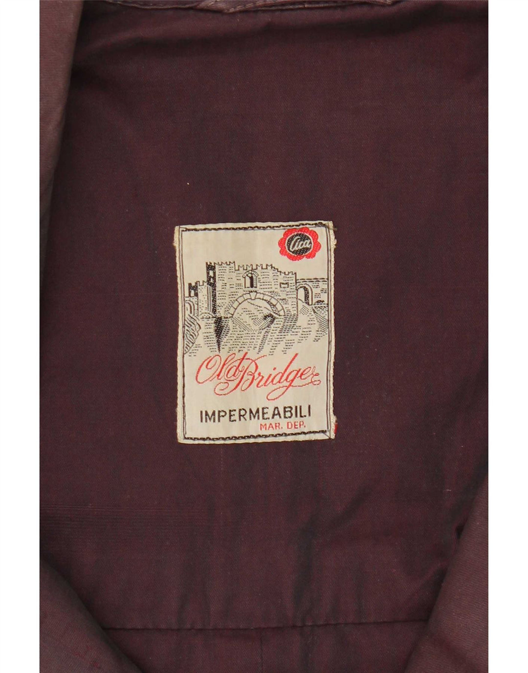 vintage Mens Trench Coat UK 40 Grand Violet