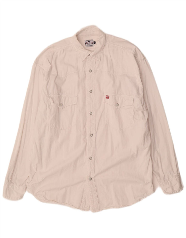 vintage Chemise en jean homme coton blanc moyen
