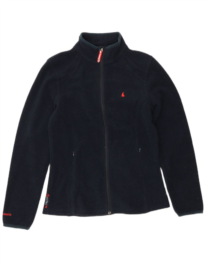 Musto Veste Polaire Femme UK 12 Medium Bleu Marine Polyester