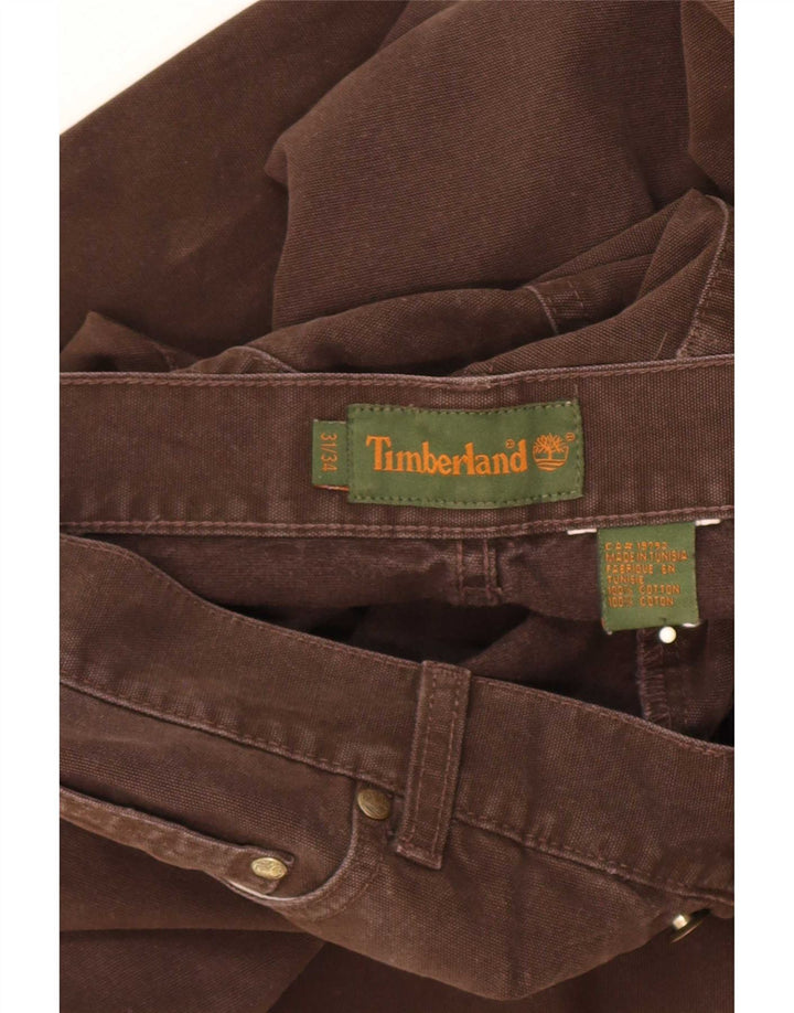 Timberland Jean droit homme W31 L31 marron coton