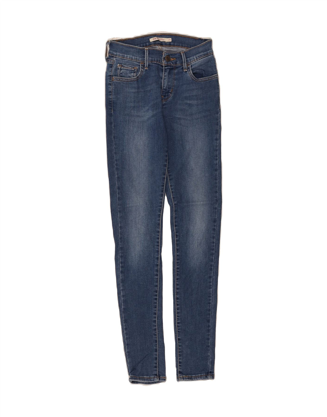 LEVI'S Womens 710 Skinny Jeans W25 L30 Blue Cotton Vintage Levi's and Second-Hand Levi's from Messina Hembry 