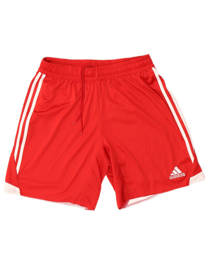 Adidas Short de sport Climacool pour homme en polyester color block grand rouge