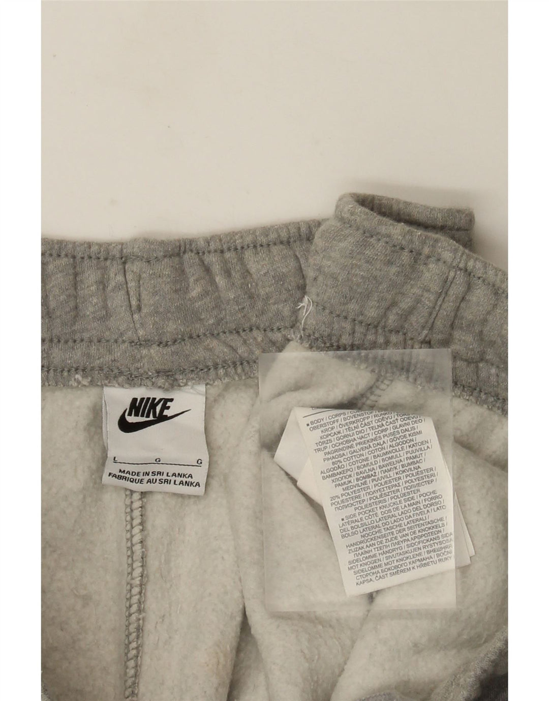 Nike Pantalon de survêtement pour homme Large en coton moucheté gris