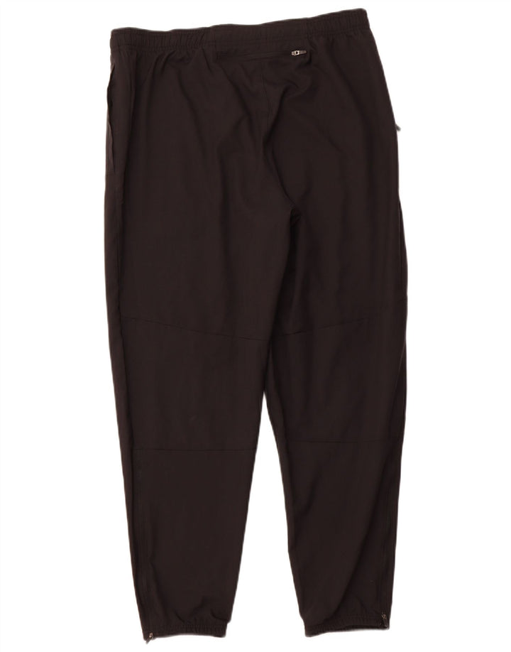 NIKE Pantalon de survêtement Dri Fit pour femme UK 14 Large Noir Polyester