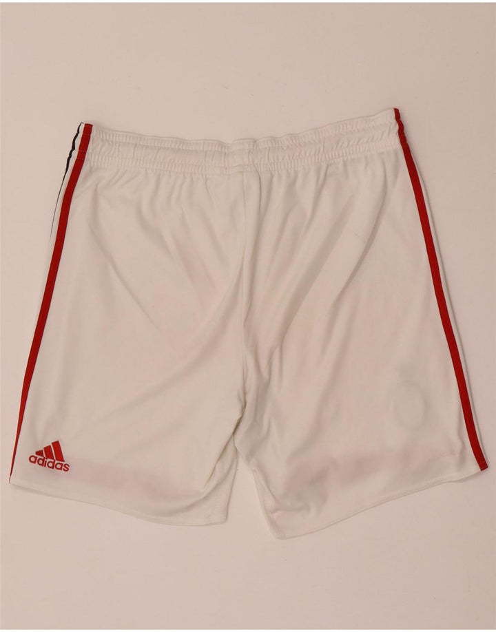 Adidas Short de sport AC Milan pour homme Large Blanc Colorblock Polyester