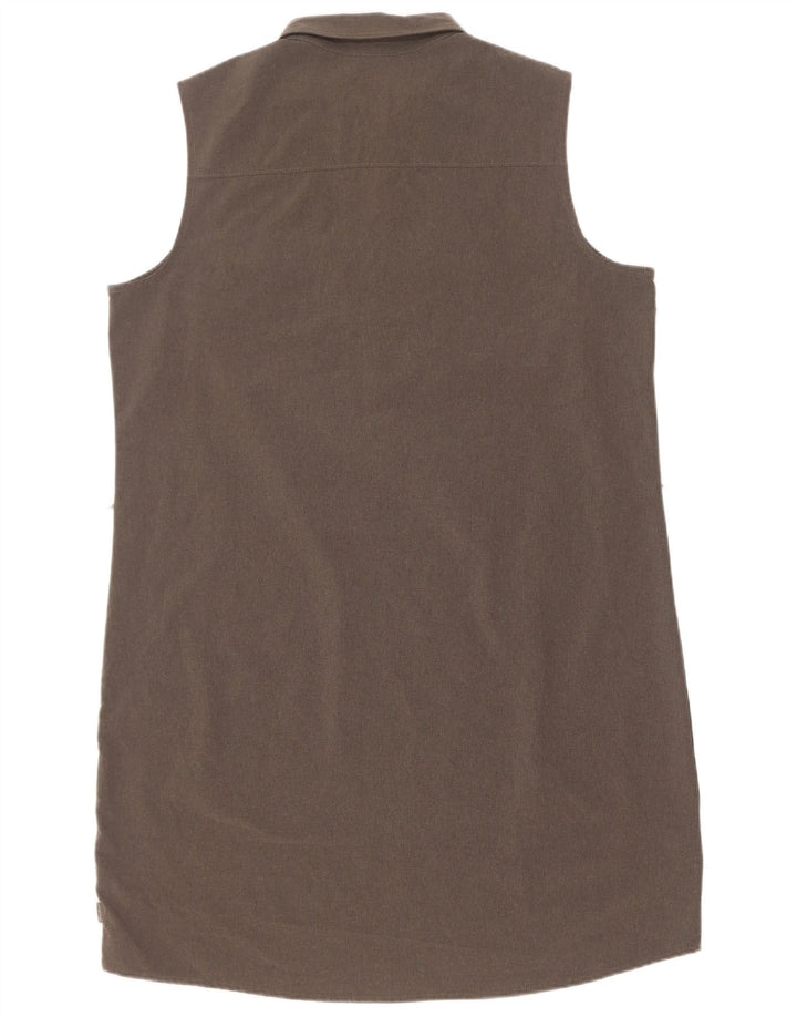 Eddie Bauer Robe chemise pull sans manches pour femme UK 18 XL Gris Polyester
