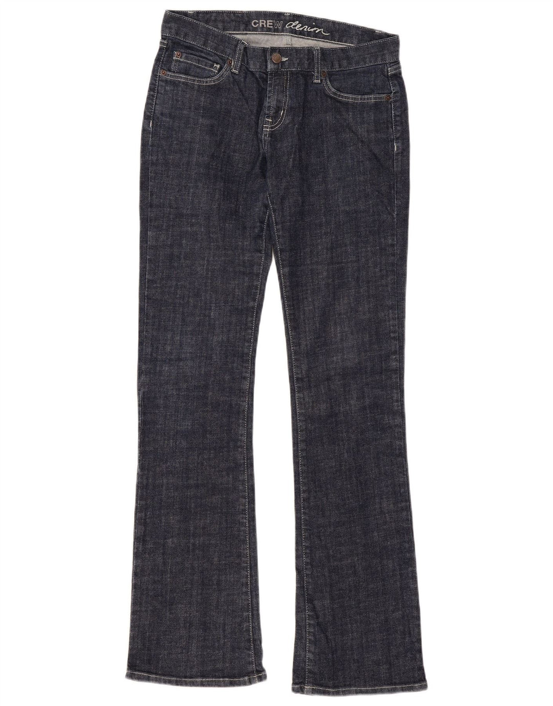 Crew Clothing Jean Bootcut Femme W30 L34 Bleu Marine Coton