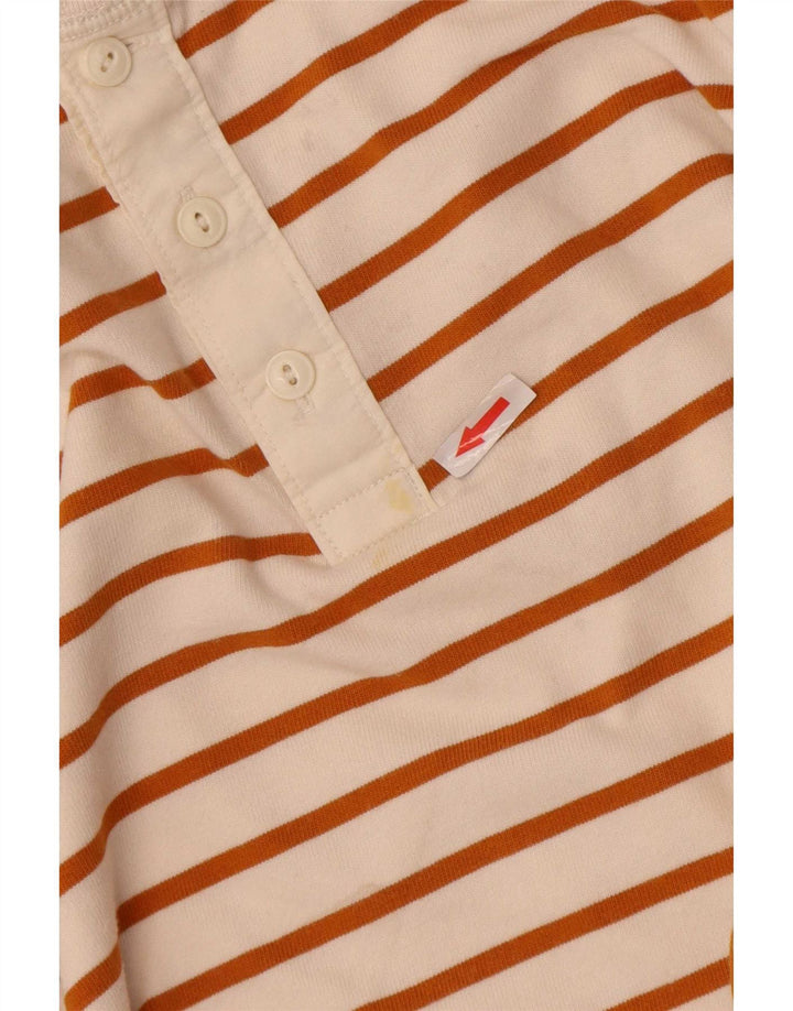 Gap Haut à manches longues pour homme en coton rayé blanc cassé moyen