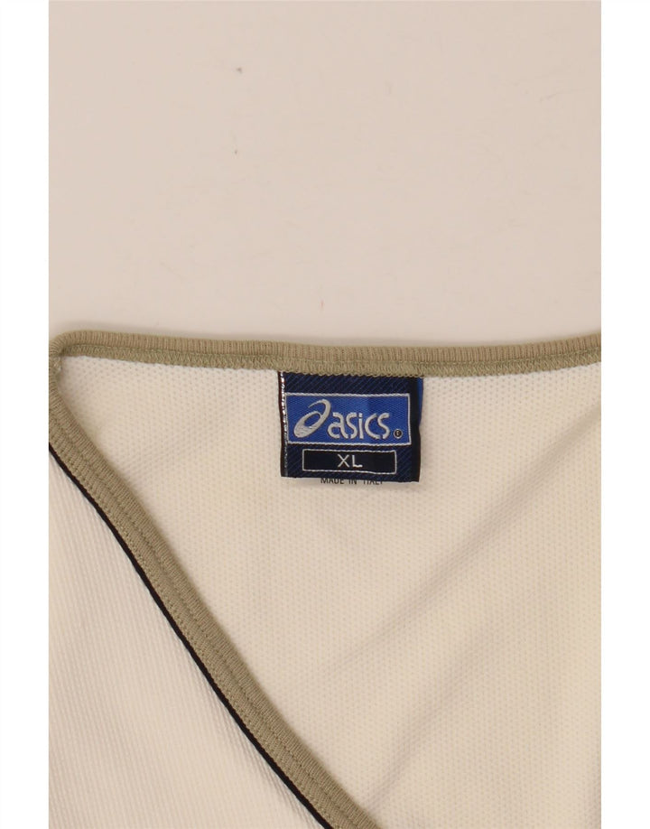 ASICS Robe de tennis pour femme UK 18 XL Beige Colourblock Coton