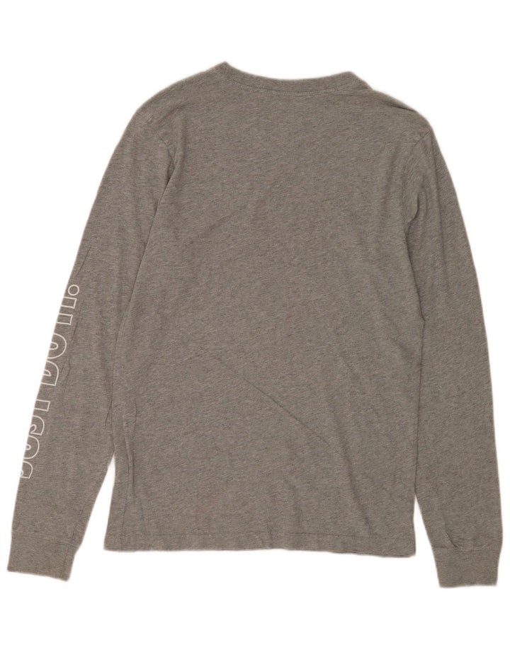 Nike Haut graphique à manches longues pour homme Petit coton moucheté gris