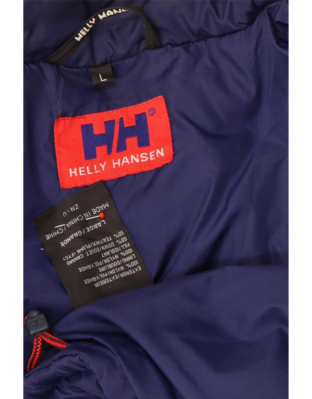 Helly Hansen Veste matelassée graphique pour homme UK 40 Large Bleu Colorblock Nylon