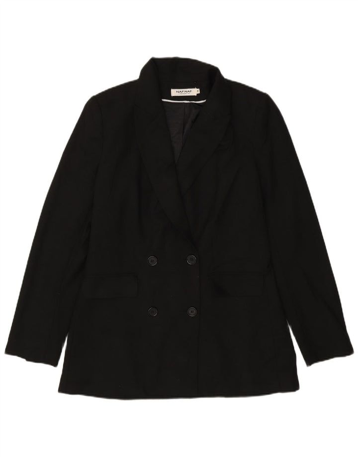 Naf Veste Blazer Double Boutonnage Femme EU 38 Noir Moyen
