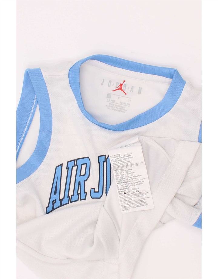Jordan Débardeur graphique pour garçon 2-3 ans Blanc Polyester