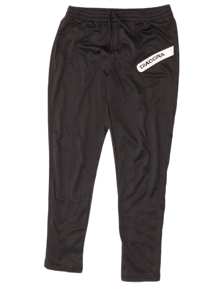 Diadora Pantalon de Survêtement Graphique Homme Petit Noir Polyester