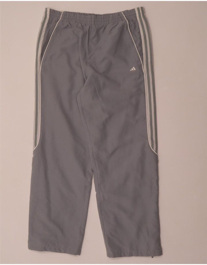 Adidas Pantalon de survêtement pour homme Large Gris Colorblock Polyester