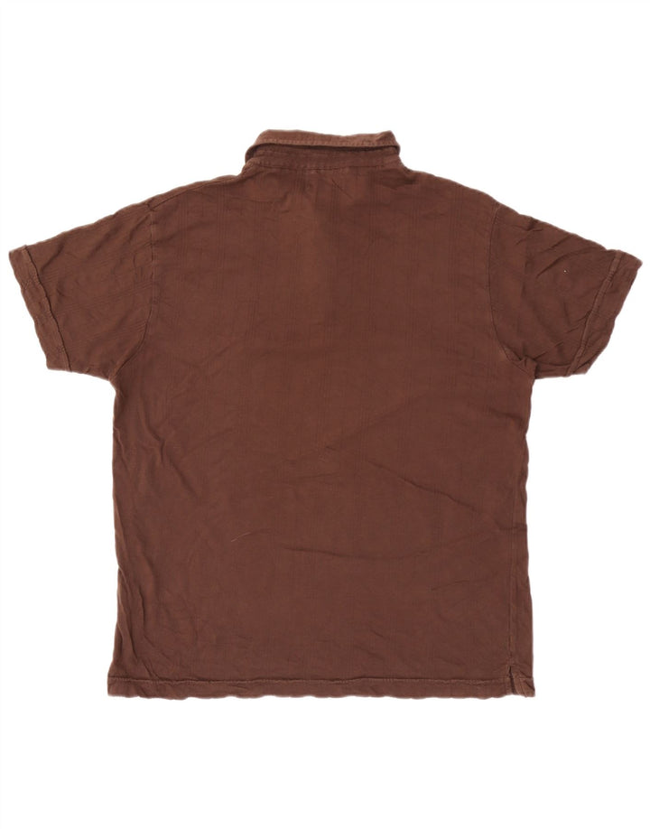 Marlboro Classics Polo Homme Large Marron Rayé