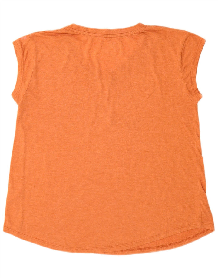 Russell Athletic T-shirt graphique pour femme US 12/14 Large Orange Polyester