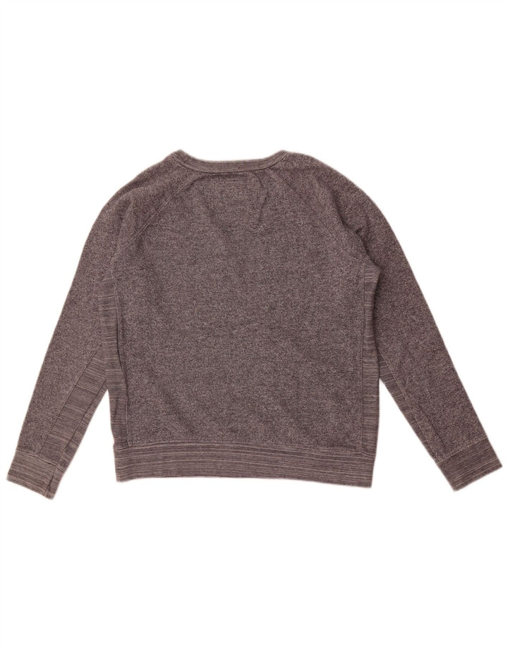 Playlife Sweat-shirt court graphique pour femme UK 14 Gris moyen moucheté