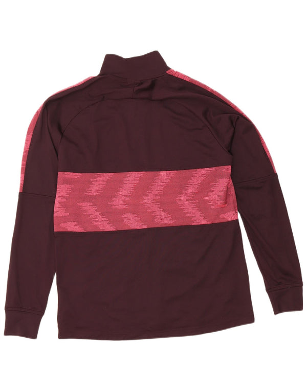 Nike Veste de survêtement Dri Fit pour homme en polyester géométrique marron moyen